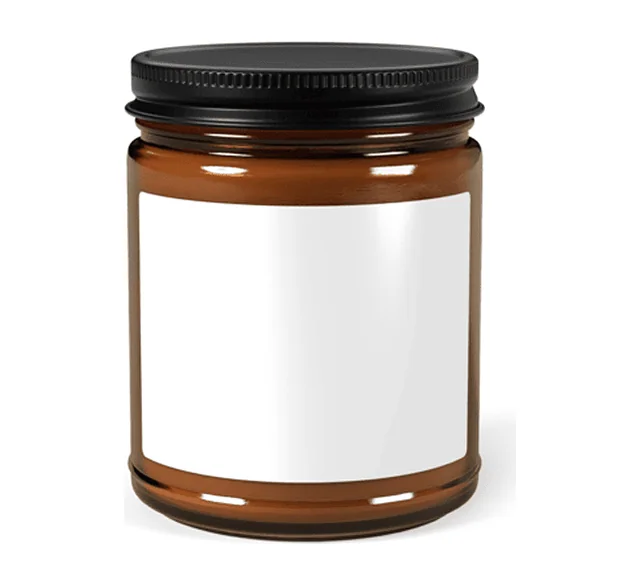 Amber jar candle