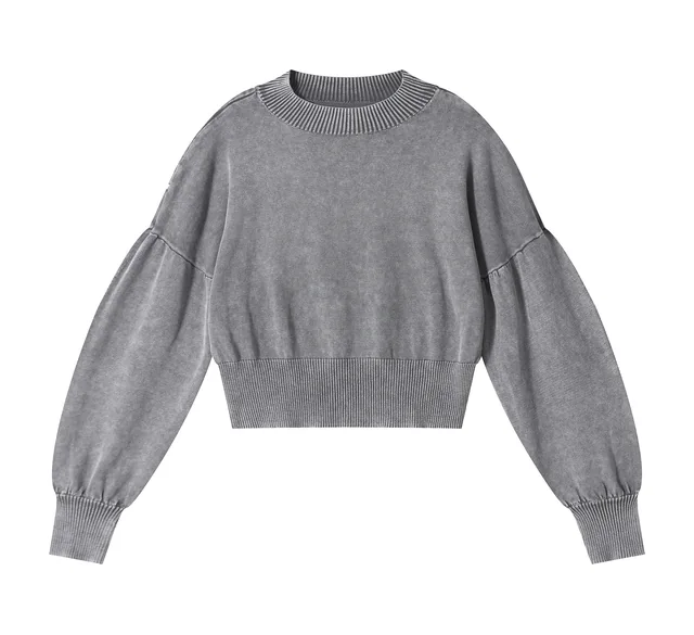 Balloon sleeve sweater