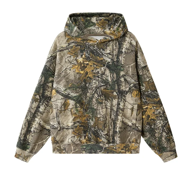 Camo waffle hoodie
