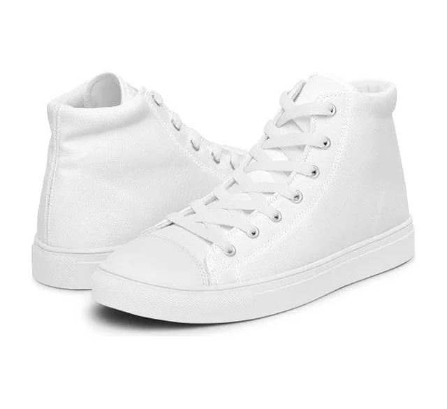 High-top canvas shoes