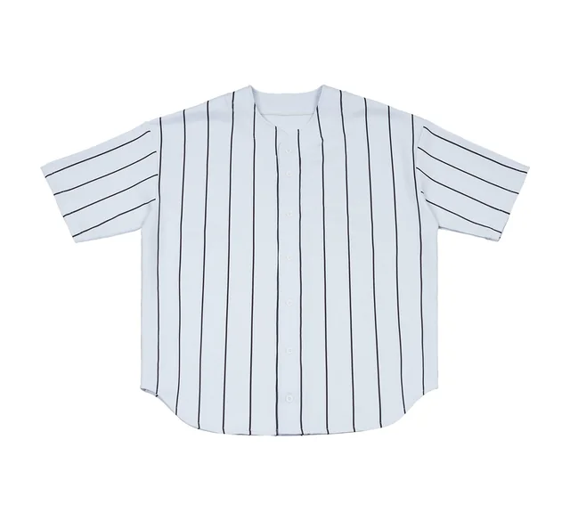 Pinstripe baseball jersey