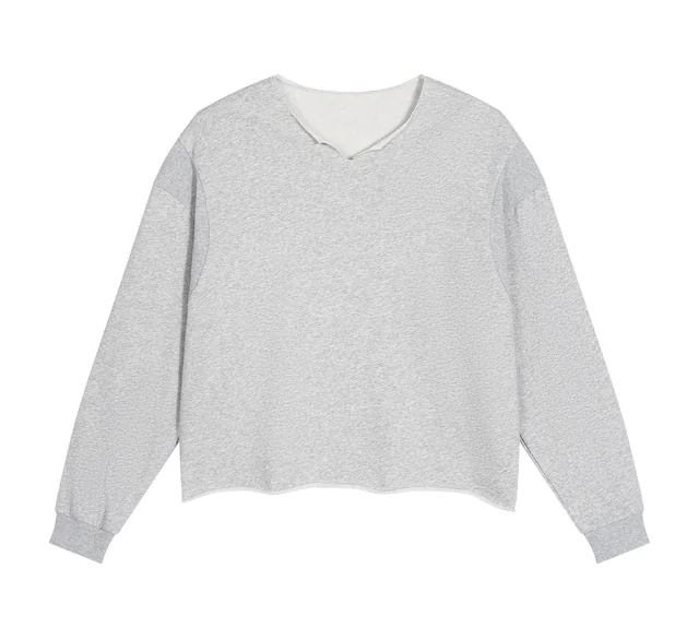 Raw edge sweatshirt