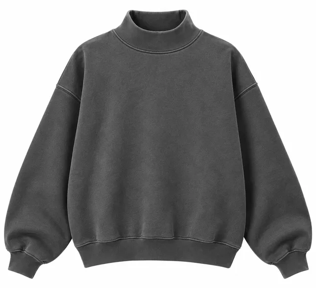 Mock neck sweatshirt