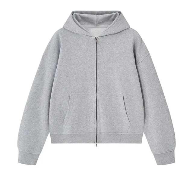 Boxy zip hoodie