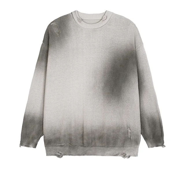 Distressed sweater