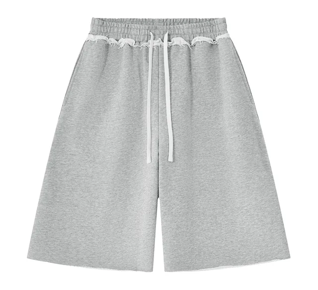 Raw edge shorts
